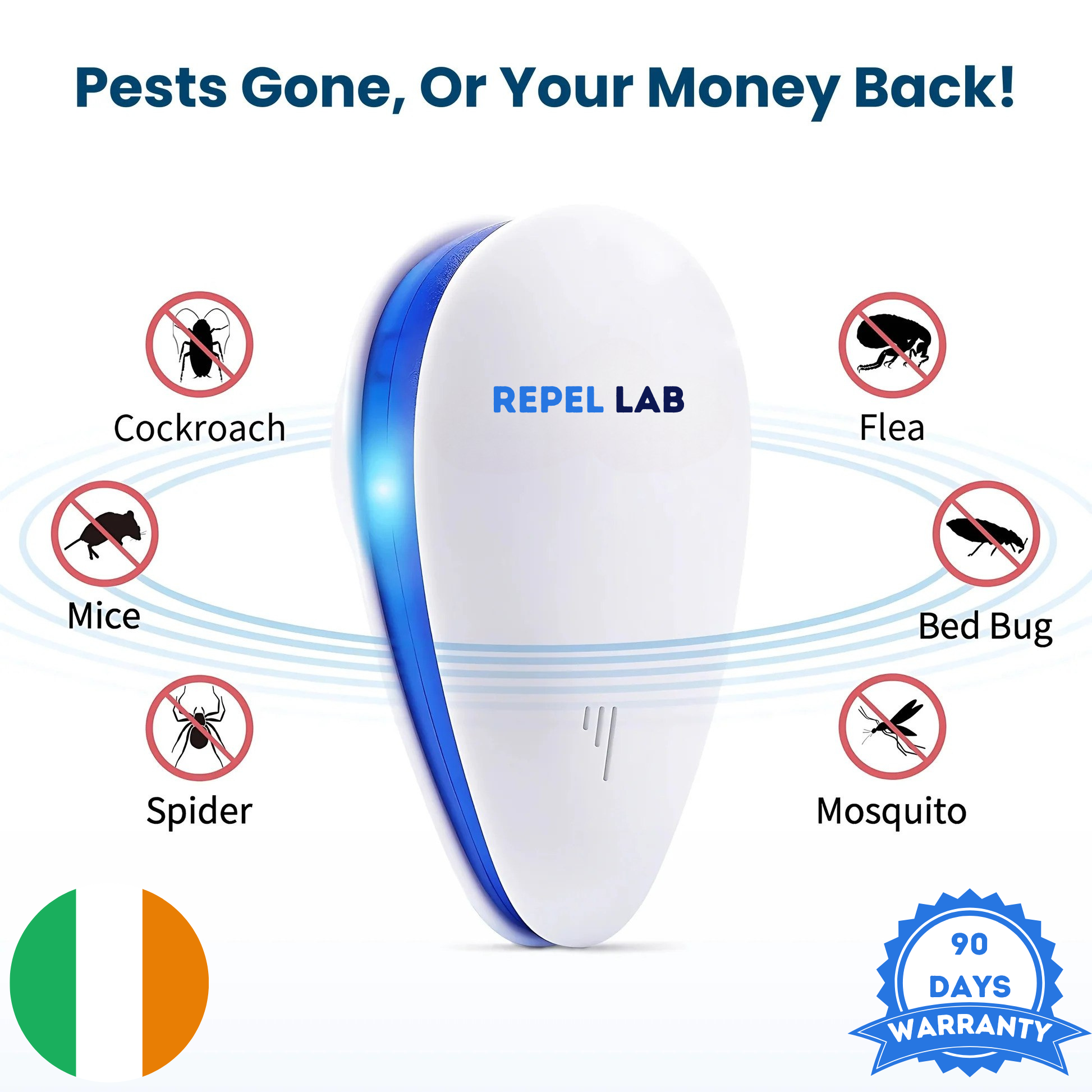 Repel Lab™ - Ultrasonic Pest Repeller